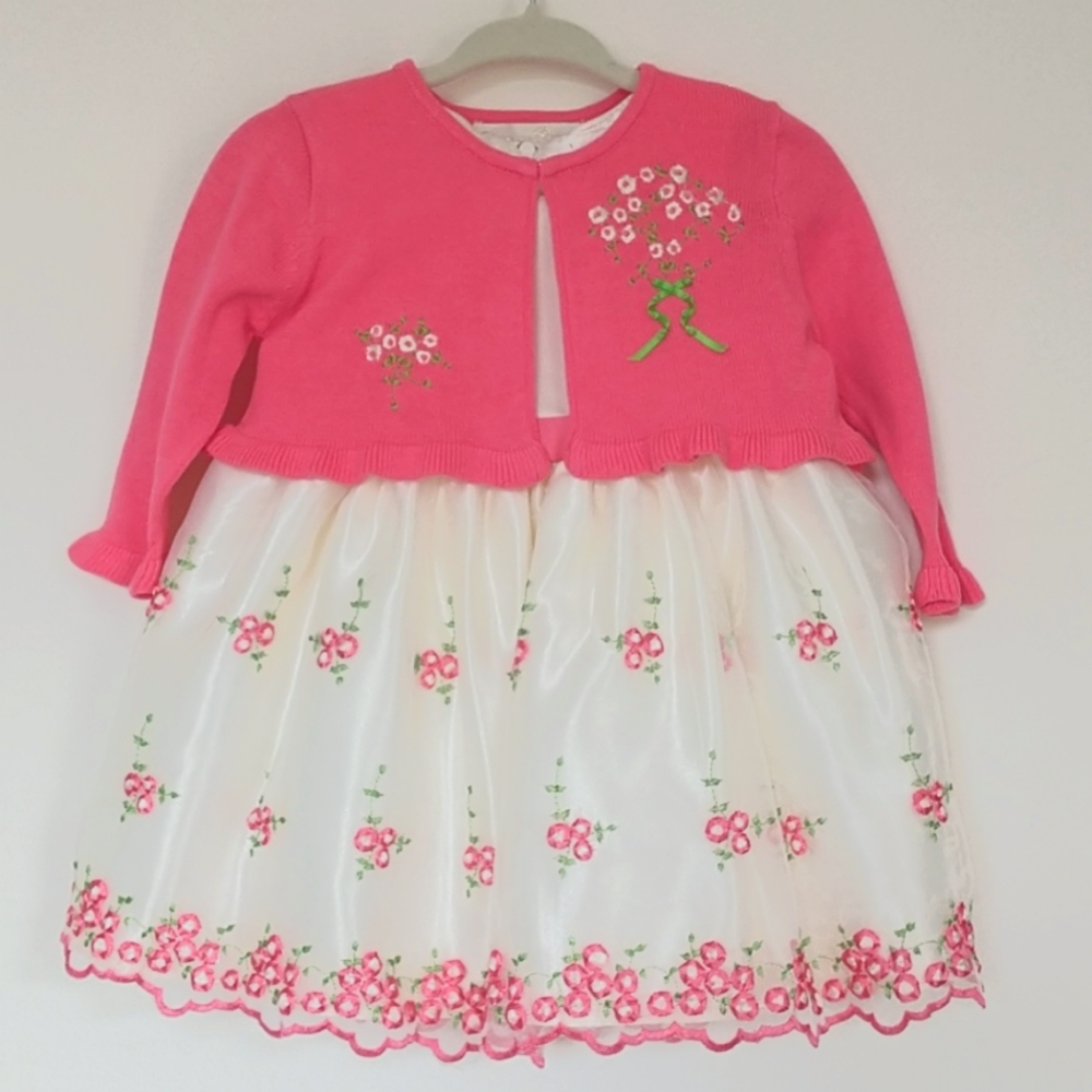 🚫SOLD🚫 12 Months American Princess Formal Dress Cardigan